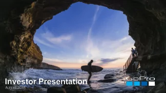 SAFE HARBOR STATEMENT  This presentation may contain projections or other forward-looking