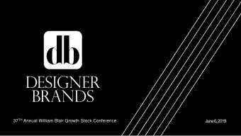 37 TH Annual William Blair Growth Stock Conference  June 6, 2019  104  1  Safe Harbor Statement