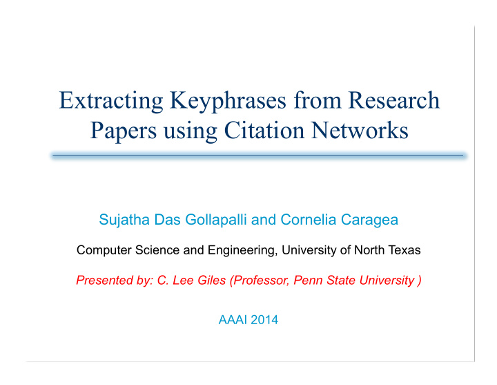 extracting keyphrases from research papers using citation