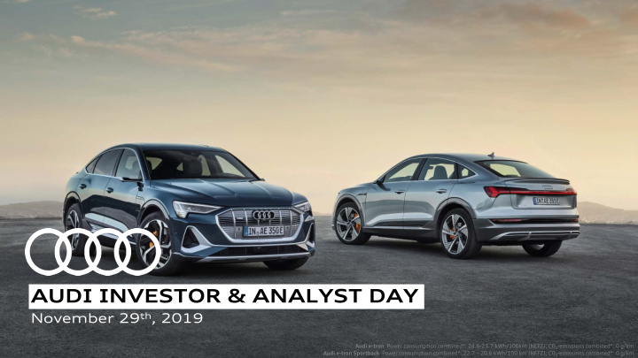 audi investor analyst day