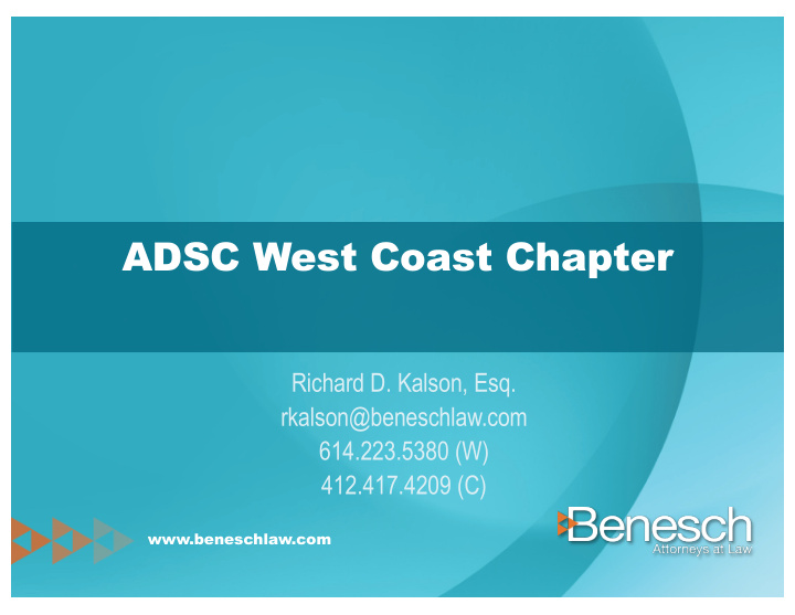 adsc west coast chapter