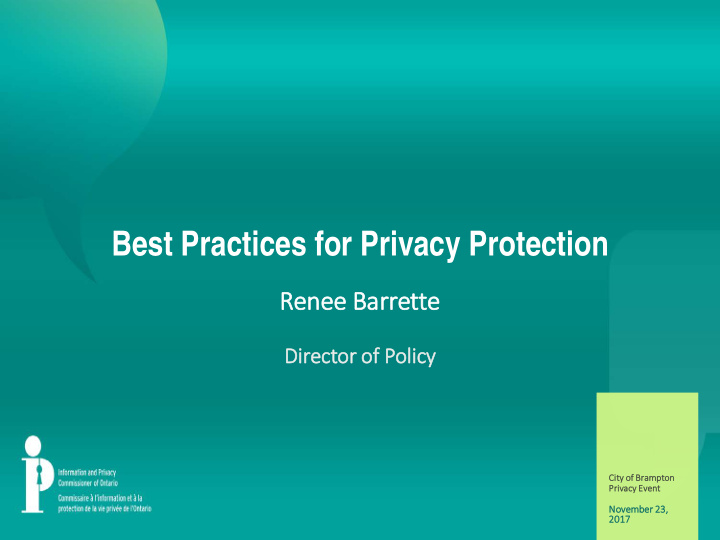 best practices for privacy protection
