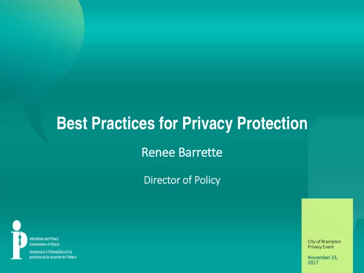 best practices for privacy protection