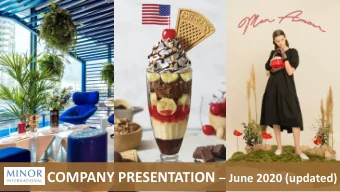 Forward Looking Statement  Statements included or incorporated in these materials that use the