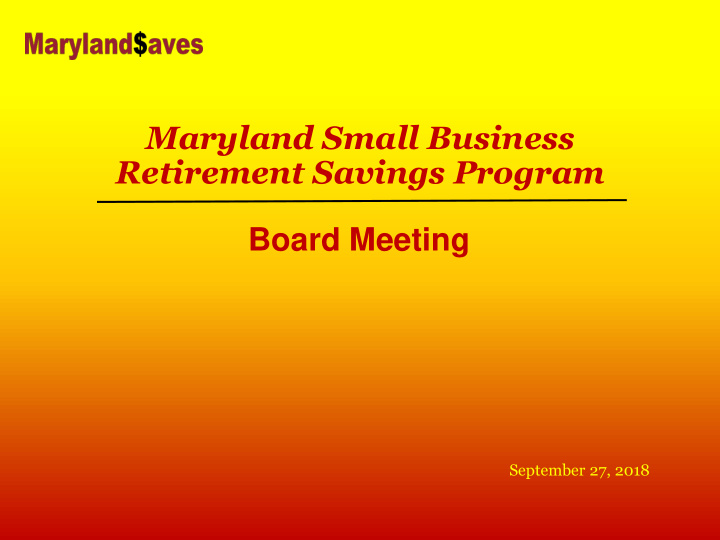 maryland small business