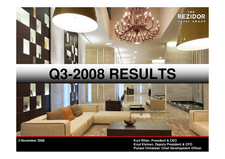 q3 2008 results