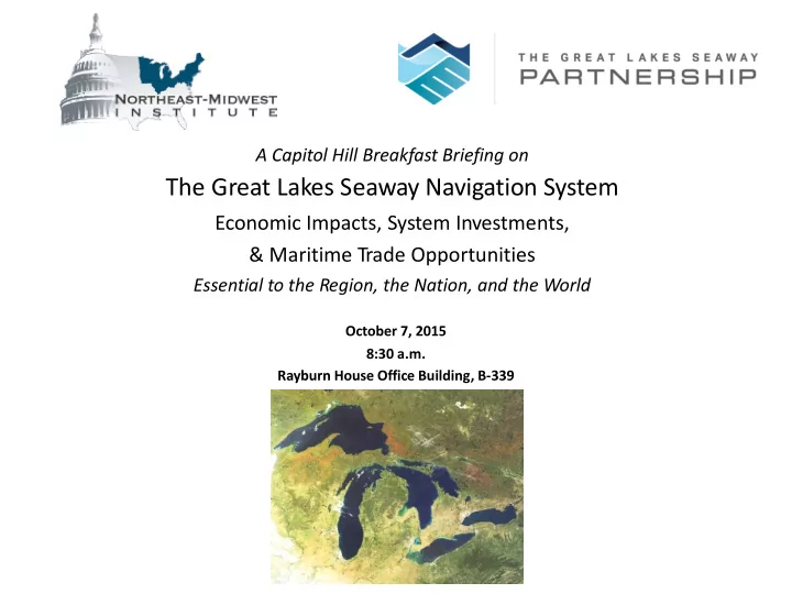 great lakes st lawrence seaway transportation system