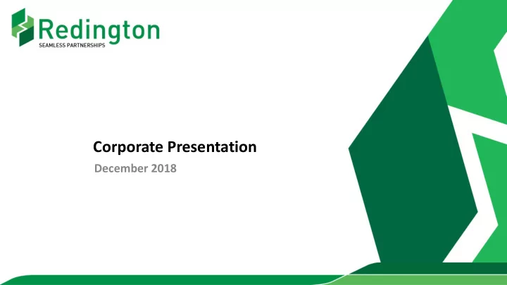 corporate presentation