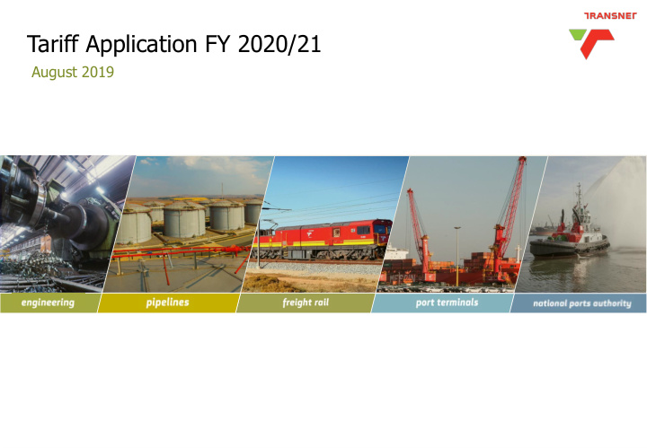 tariff application fy 2020 21