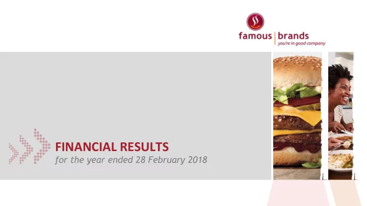 financial results