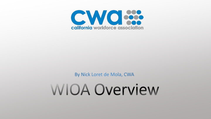wioa federal update
