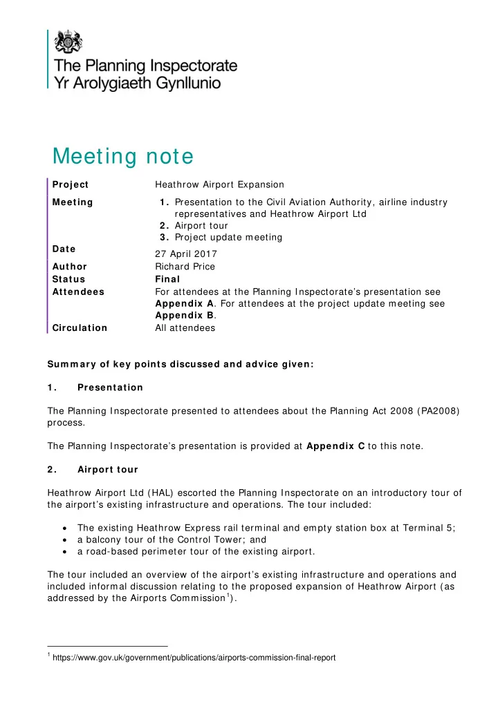 meeting note