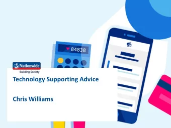 Chris Williams  Agenda  Advice Strategy  Building Societys Financial  Resilience  Our