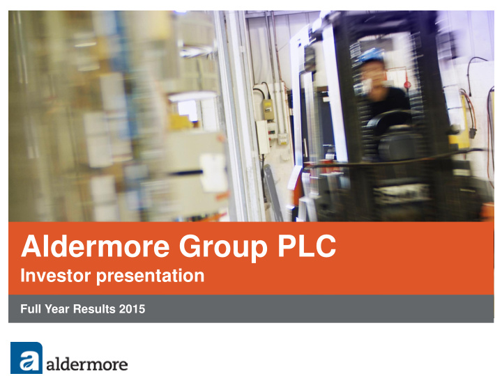 aldermore group plc