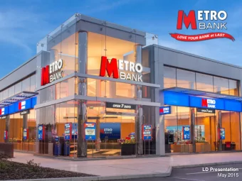 LD Presentation  May 2015  1  metro bank  Britains first new High  Street bank in over  100