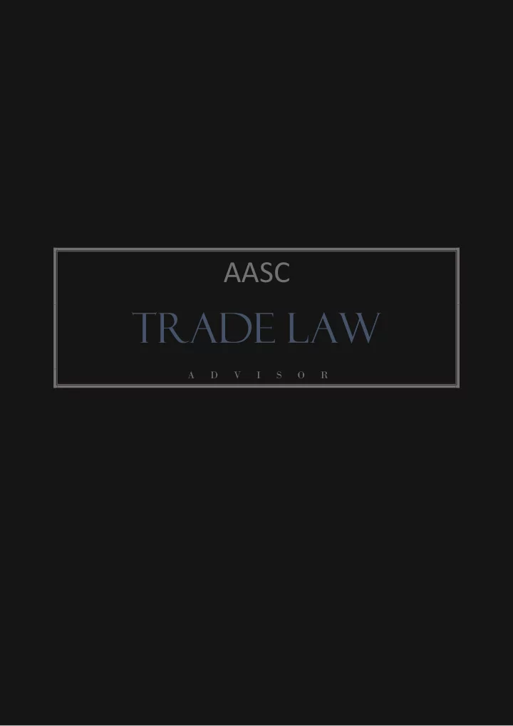 trade law