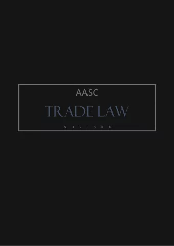 Trade Law  A  D  V  I  S  O  R B r a z i l i an  L a w y er  w i th  e x p er t i s e o n | |  T a