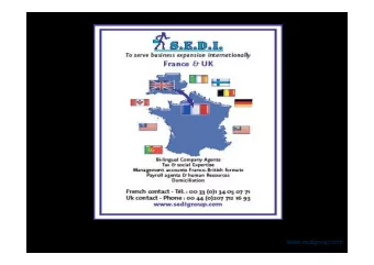 www.sedigroup.com  UK FRANCE Expertise  14 years