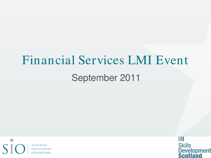 financial services lmi event