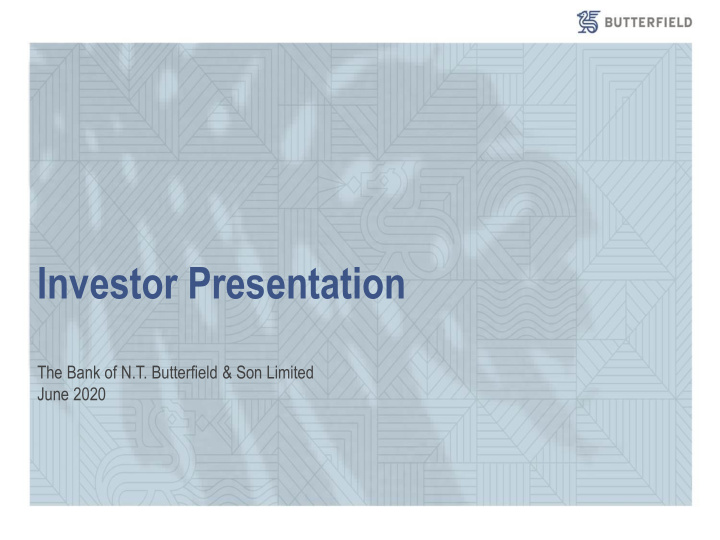 investor presentation