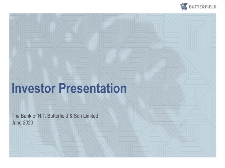investor presentation