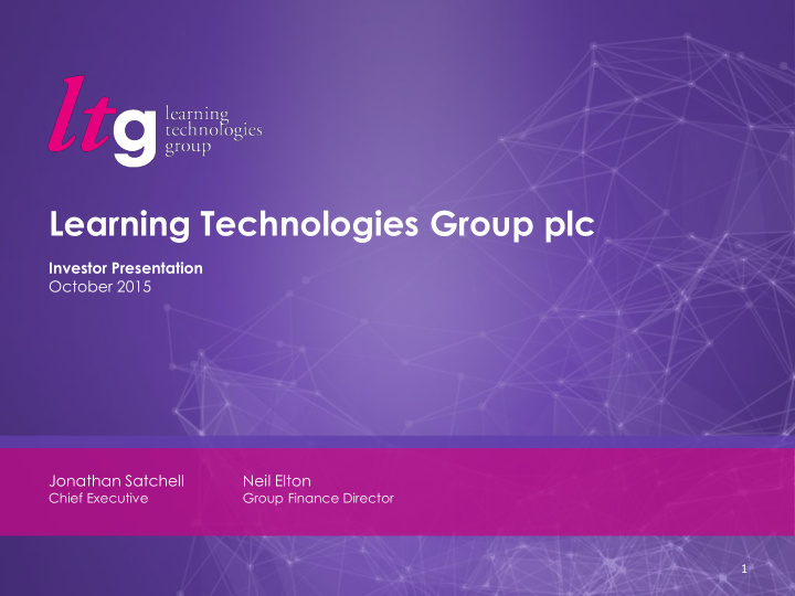 learning technologies group plc