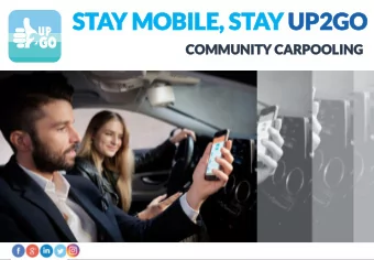 ST  STAY  Y MOB  MOBILE  ILE, ST  , STAY  Y UP2GO  UP2GO  COMMUNI  COMMUNITY  TY CARPOOL  CARPOOLIN