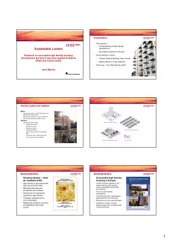 1  ABBOTTS WHARF  TANNER STREET  In the past we have seen impressive  quality schemes where the