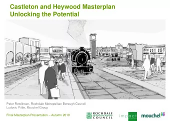 Castleton and Heywood Masterplan  Unlocking the Potential  Peter Rowlinson, Rochdale Metropolitan