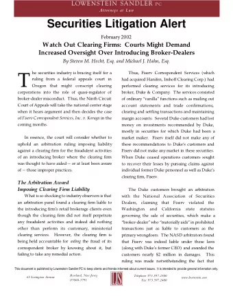 T  ruling from a federal appeals court in  had acquired Hanifen, Imhoff Clearing Corp.) had  Oregon