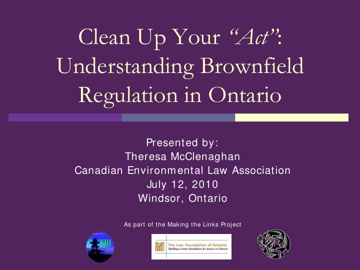 clean up your act understanding brownfield regulation in