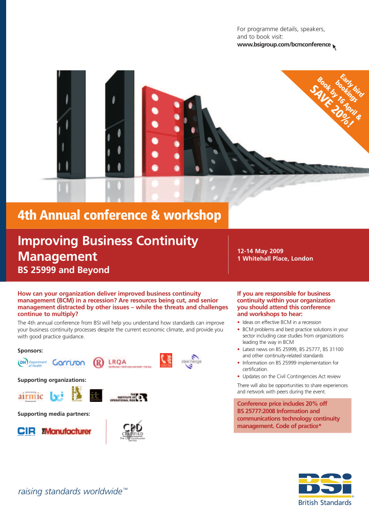 4th annual conference workshop