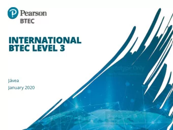 BTEC LEVEL 3  BTEC LEVEL 3  Jvea  January 2020  THE INTERNATI  THE INTERNATIONAL  ONAL  MARKET