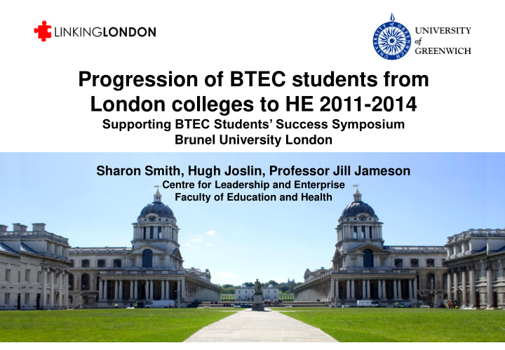 london colleges to he 2011 2014