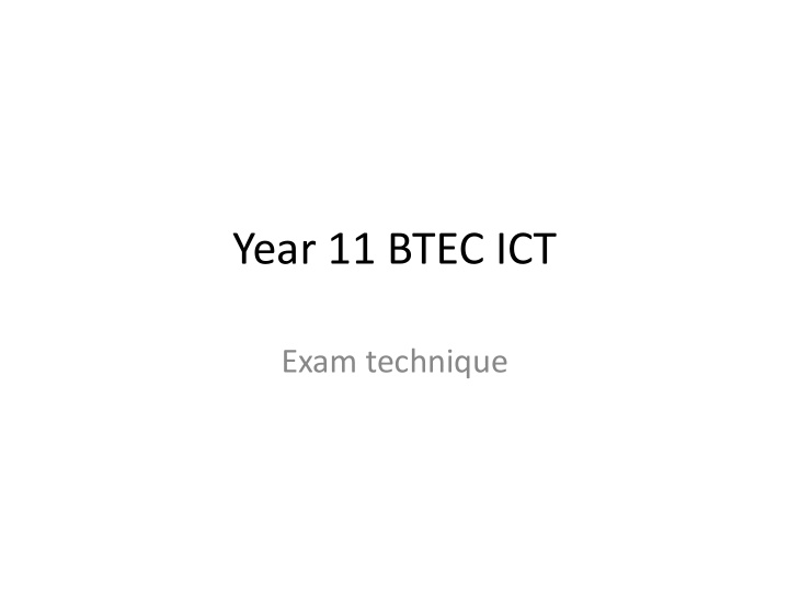 year 11 btec ict