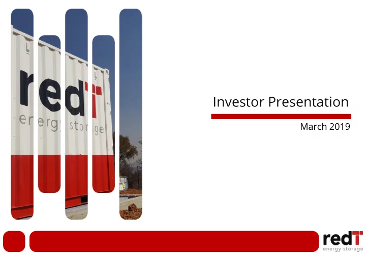 investor presentation