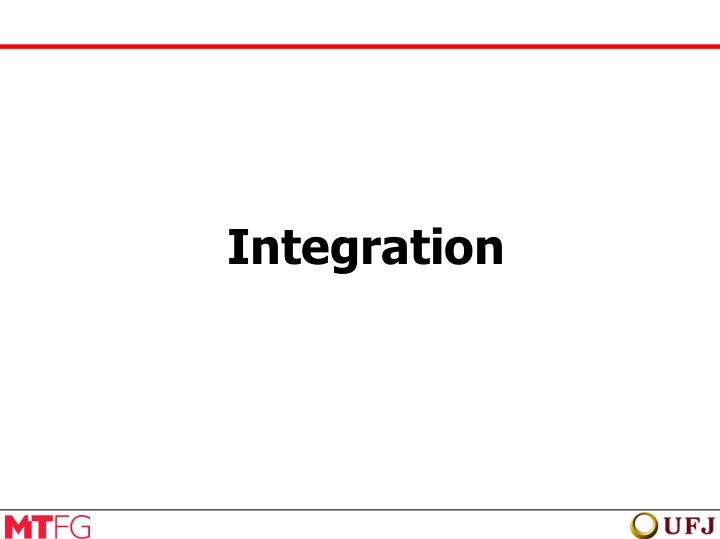 integration this document contains forward looking