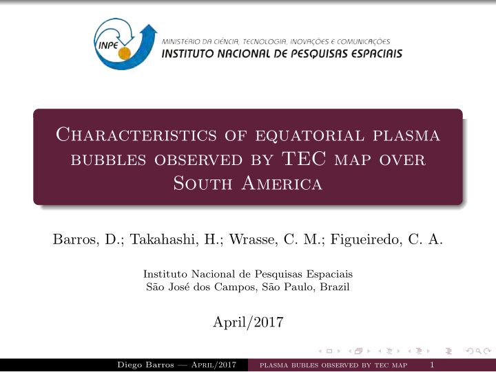 characteristics of equatorial plasma bubbles observed by
