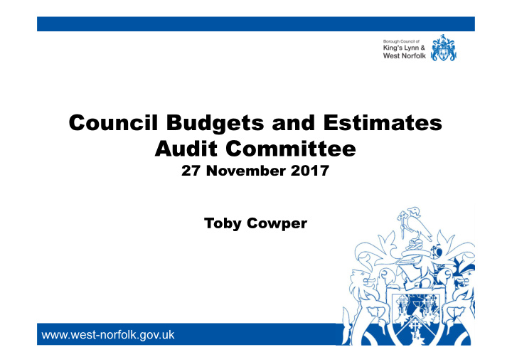 council budgets and estimates audit committee