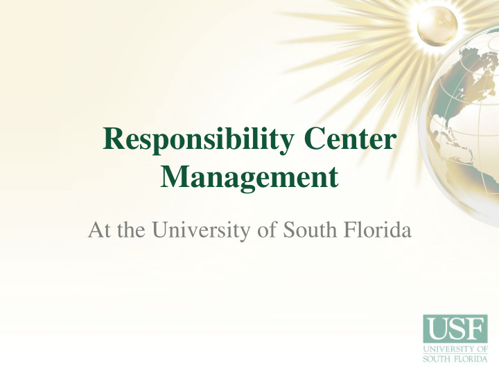 responsibility center management