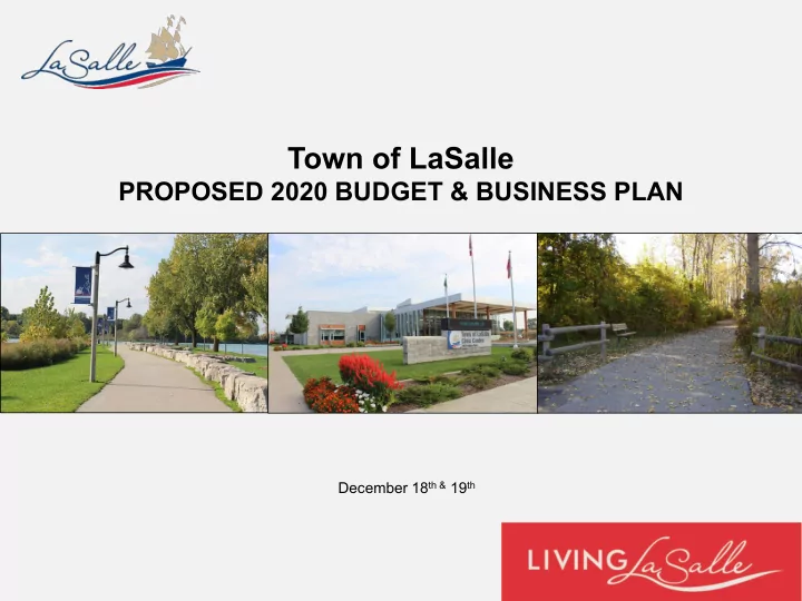 town of lasalle