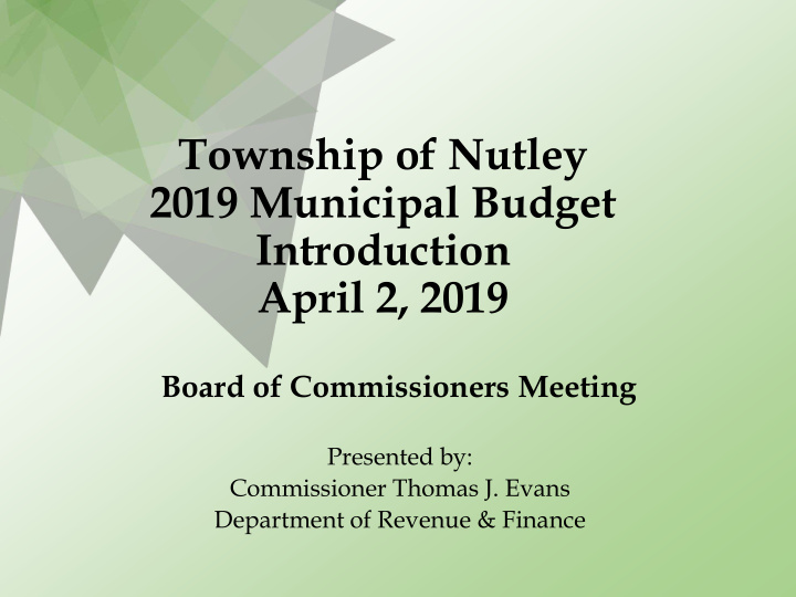 township of nutley
