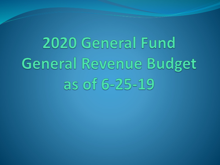 general fund property tax revenue
