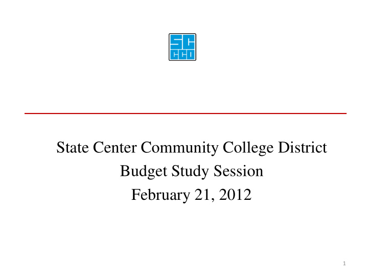 state center community college district budget study