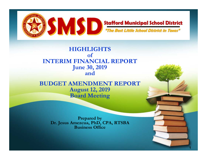 highlights of interim financial report june 30 2019 and