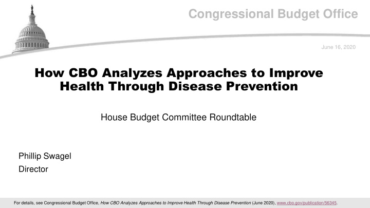 congressional budget office