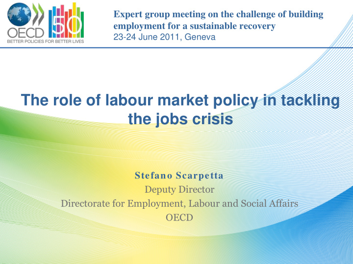 the role of labour market policy in tackling the jobs