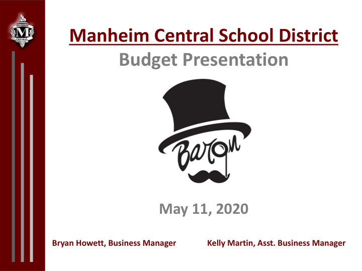 manheim central school district budget presentation