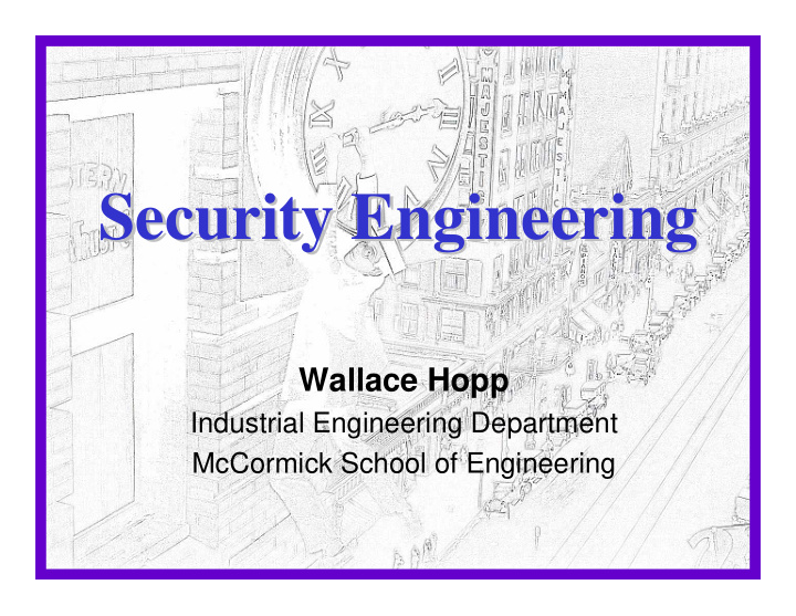 security engineering security engineering