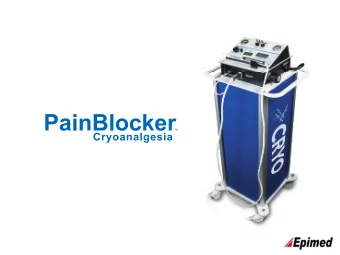 Cryoanalgesia  is  a  specialized  technique  for    providing